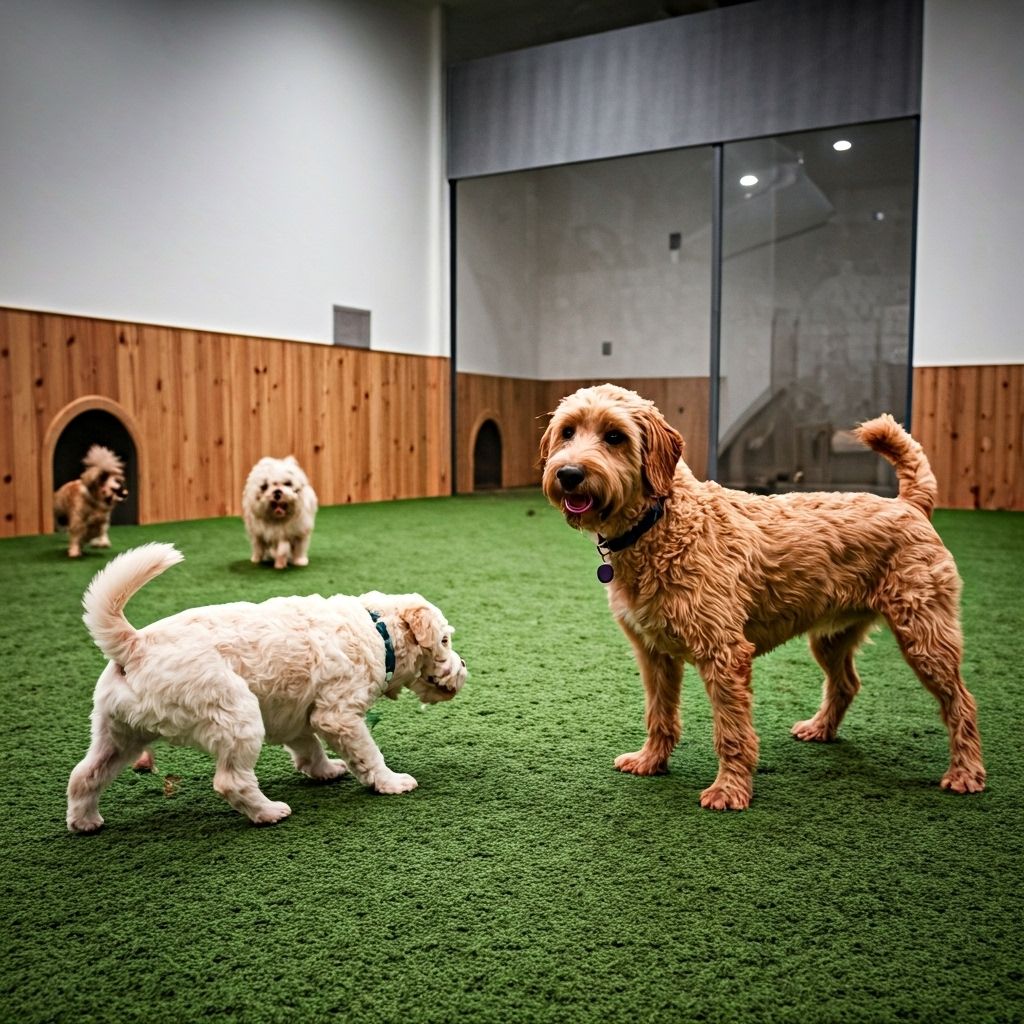 Happy dogs playing at PawPals Daycare